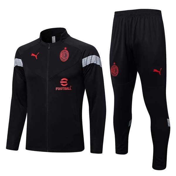 Chandal AC Milan 2022-23 Negro Rojo